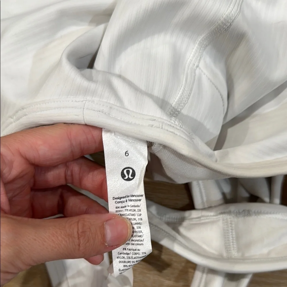 White Ribbed Tank Top - Picture 3 of 3